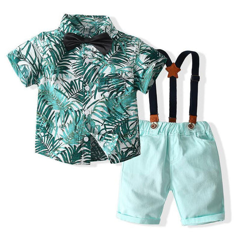 Children's Leaf Shirt Shorts Set